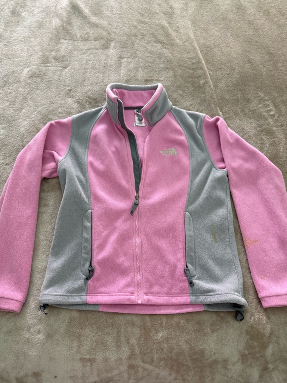 The North Face Pink & Gray Fleece Jacket